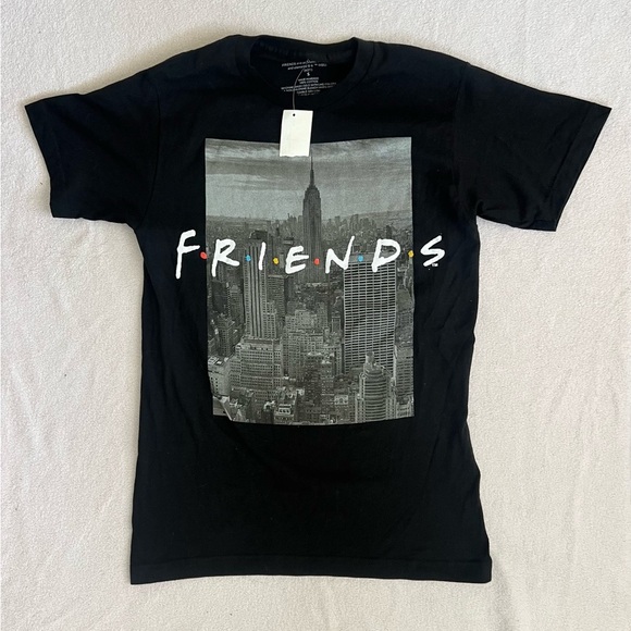 FRIENDS Black Short Sleeve Tee - Picture 1 of 4